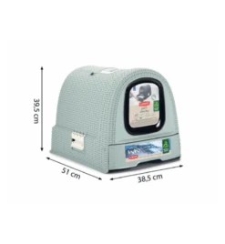 Beeztees Curver Kattenbak Lichtblauw -Populair Dierenwinkel curver kattenbak lichtblauw 4