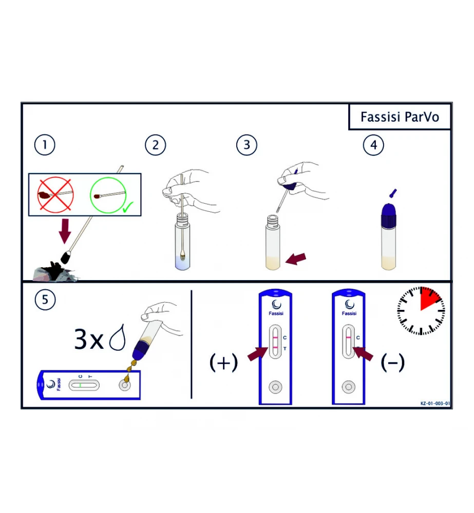Fassisi ParVo Zelftest Hond & Kat (Ontlasting) 2 Fassisi ParVo Zelftest Hond & Kat (Ontlasting) - Afbeelding 2
