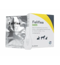 FeliFlea 40 Mg (Kat / Hond / Konijn -4kg) - 4 Pipetten