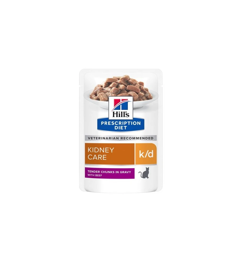 Hill's PD K/D Kidney Care Maaltijdzakjes Beef - 12 X 85 Gram 1 Hill's PD K/D Kidney Care Maaltijdzakjes Beef - 12 X 85 Gram
