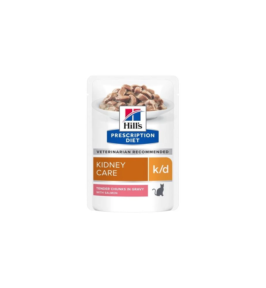 Hill's PD K/D Kidney Care Maaltijdzakjes Zalm - 12 X 85 Gram 1 Hill's PD K/D Kidney Care Maaltijdzakjes Zalm - 12 X 85 Gram