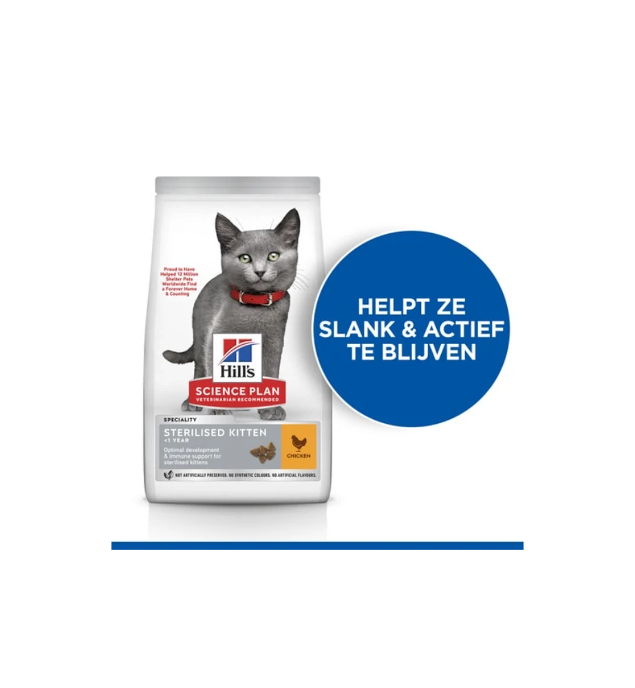 Hill's Science Plan Sterilised Kitten Met Kip 2 Hill's Science Plan Sterilised Kitten Met Kip - Afbeelding 2