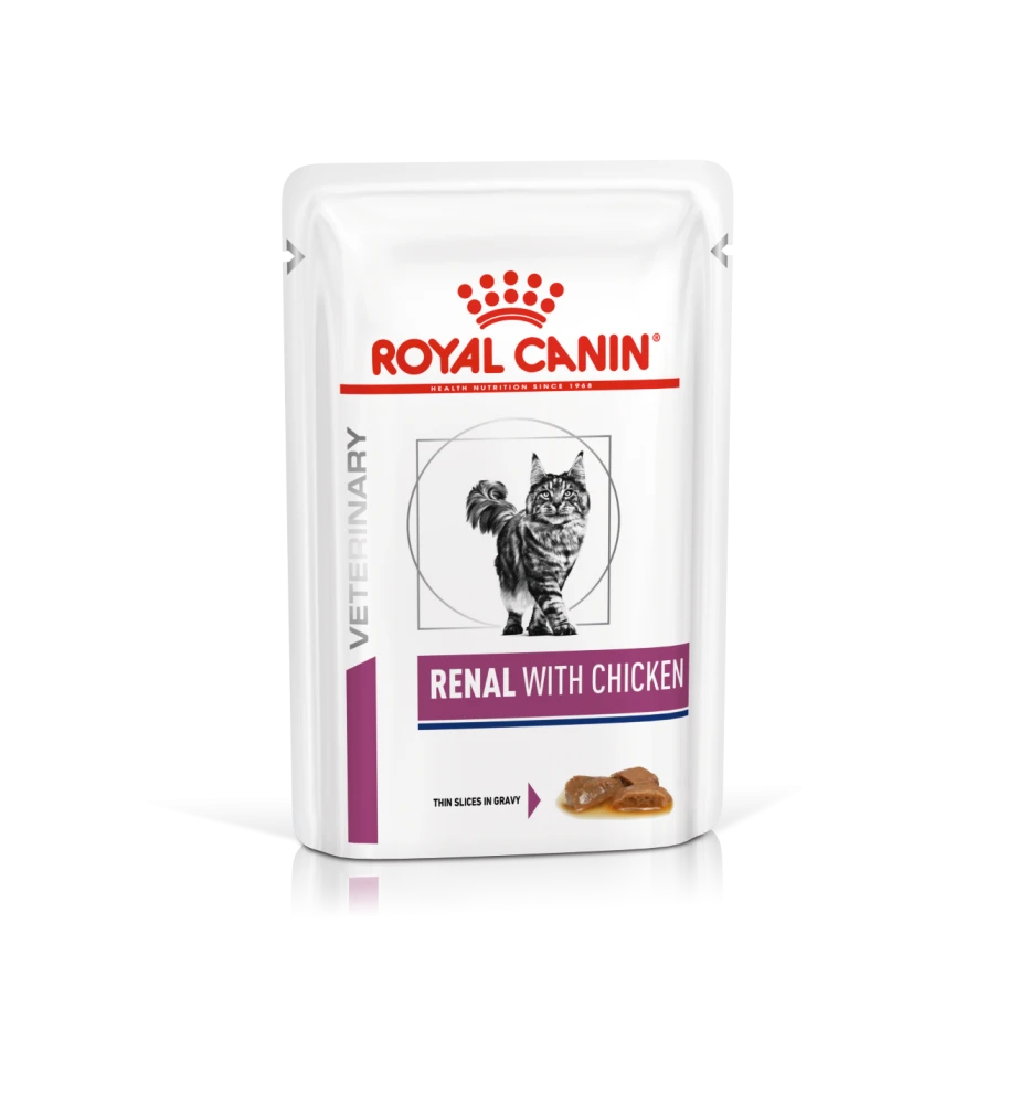 Royal Canin Renal Kip Portie (Morsels In Gravy) - 12 X 85 Gram 1 Royal Canin Renal Kip Portie (Morsels In Gravy) - 12 X 85 Gram
